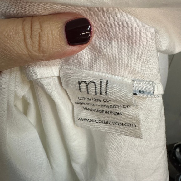RARE $495 Mii Collection Embroidered Collar White Long Sleeve Blouse Women's Top - Picture 13 of 13